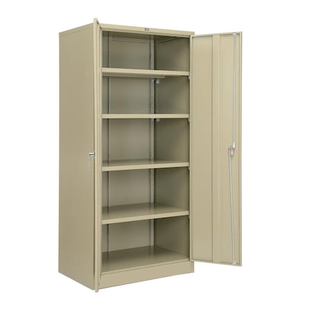 Global Industrial Industrial Storage Cabinet, 78 in H, 36 in W, Tan 493310TN